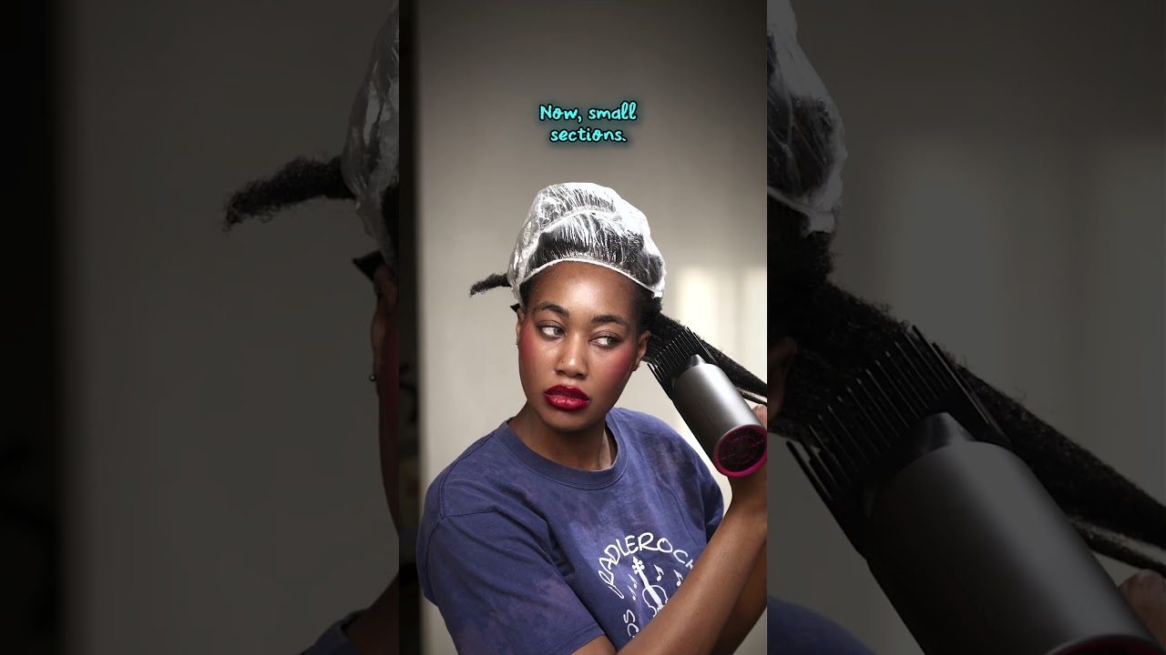 Affordable At-Home Professional Blowout Technique for Natural Hair #naturalhair
