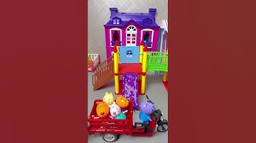 Satisfying with Unboxing & Review Peppa Pig Slide Assembly #asmr #unboxing #peppapig #toyhouse