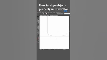 How to align objects properly in illustrator