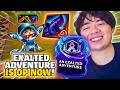 I Clicked The BUFFED EXALTED ADVENTURE On 2-1 And Rerolled GNAR... He Was Actually INSANE!