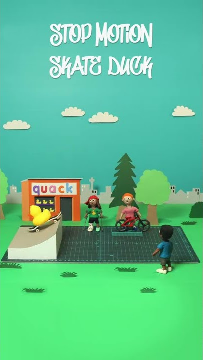 Skate Duck Stop Motion. #stopmotion #skateboard #animation