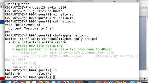 Chef Automation Tutorials 2   Configuration Management 1