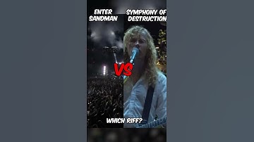 Which Riff is more Iconic? Enter Sandman vs Symphony of Destruction #metallica #megadeth #metal