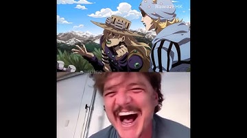 Pedro Pascal cries over Gyro Zeppeli - #shorts