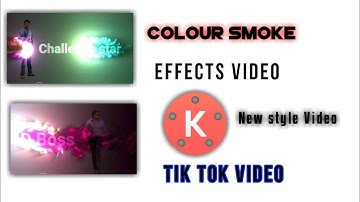 Colour smoke effects video | tik tok vairal videos | in kinemaster create | Full tutorial | By HTP