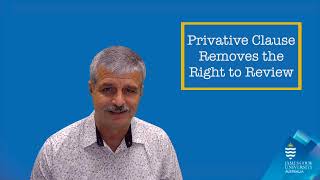 Adminin Law 2024, Weel 3 Bonus Video - Privative Clauses by Anthony Marinac 30 views 5 days ago 2 minutes, 52 seconds