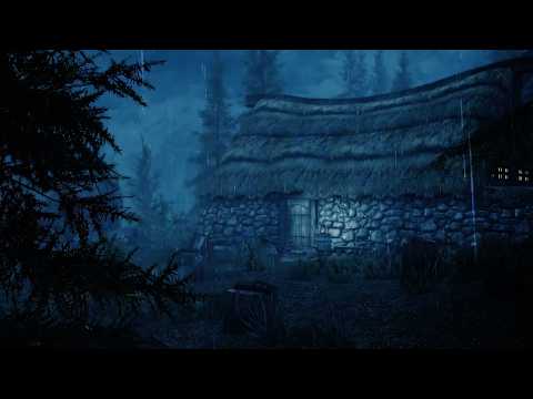 Skyrim - Night Rain Ambiance 3 (soft rain, crickets, no music, NO AI)