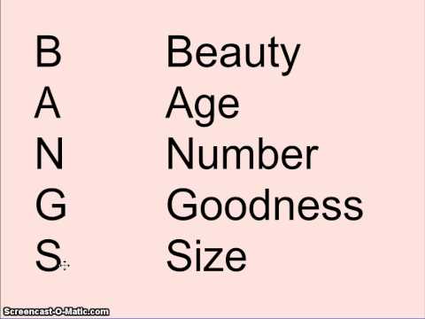 bangs adjectives