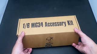 Unboxing 1/6 Scale E60066 1/6 MG34 Accessory Kit - WWII Action Figures - ww2 - MG34 Machine Gun
