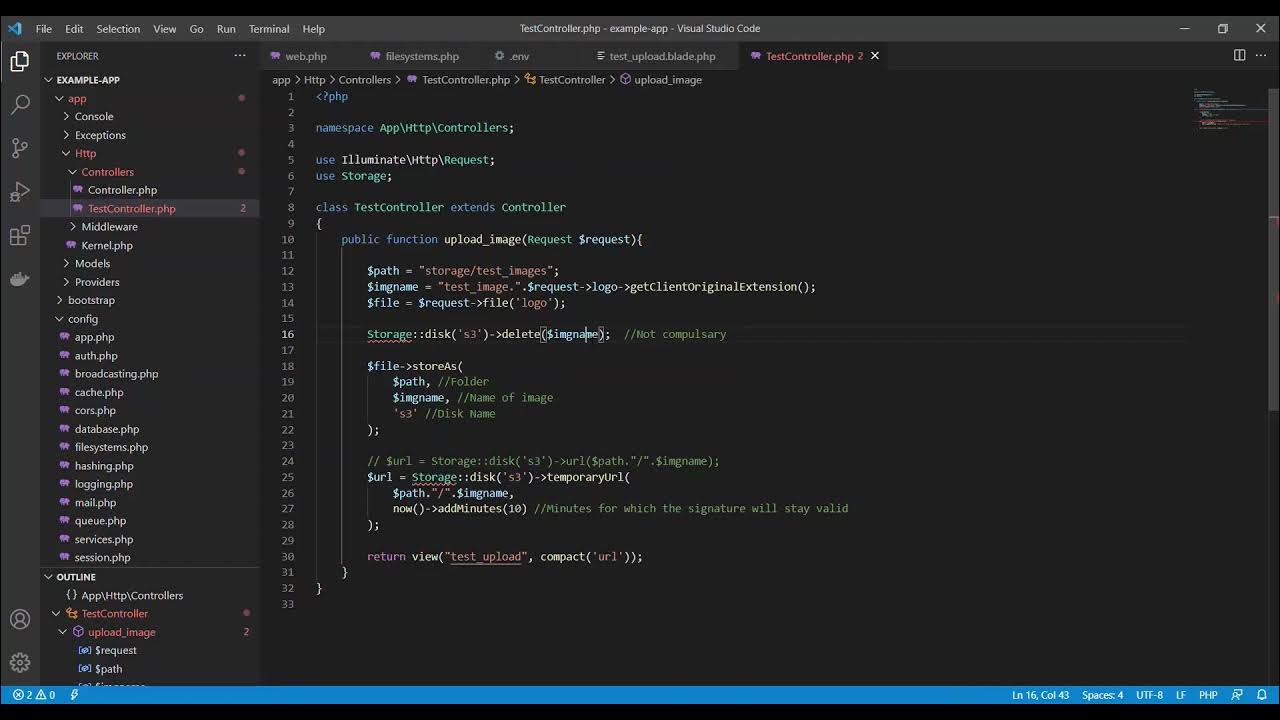 LARAVEL Amazon AWS S3 Bucket (Upload and Retrieve / Display File