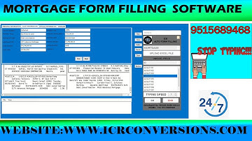 Mortgage Form Filling Auto Typing Software | Mortgage Form Filling Auto Typer Software |