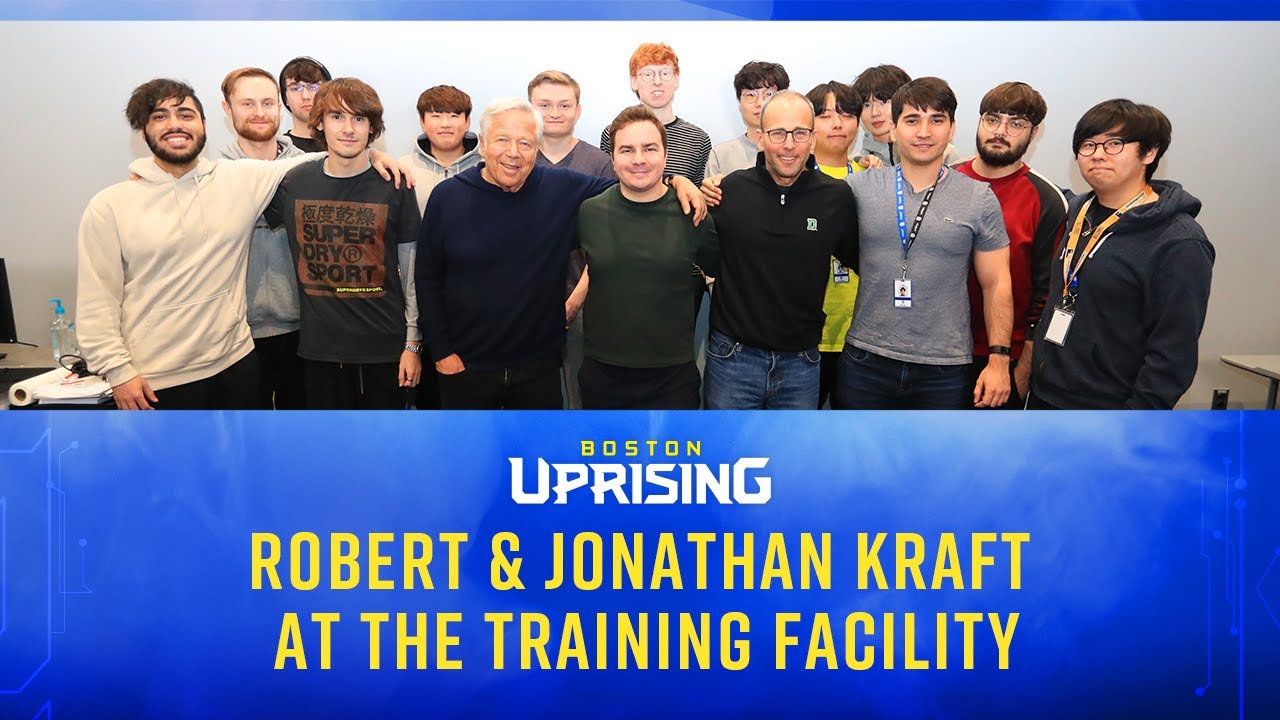 Robert & Jonathan Kraft at the Uprising Training Facility