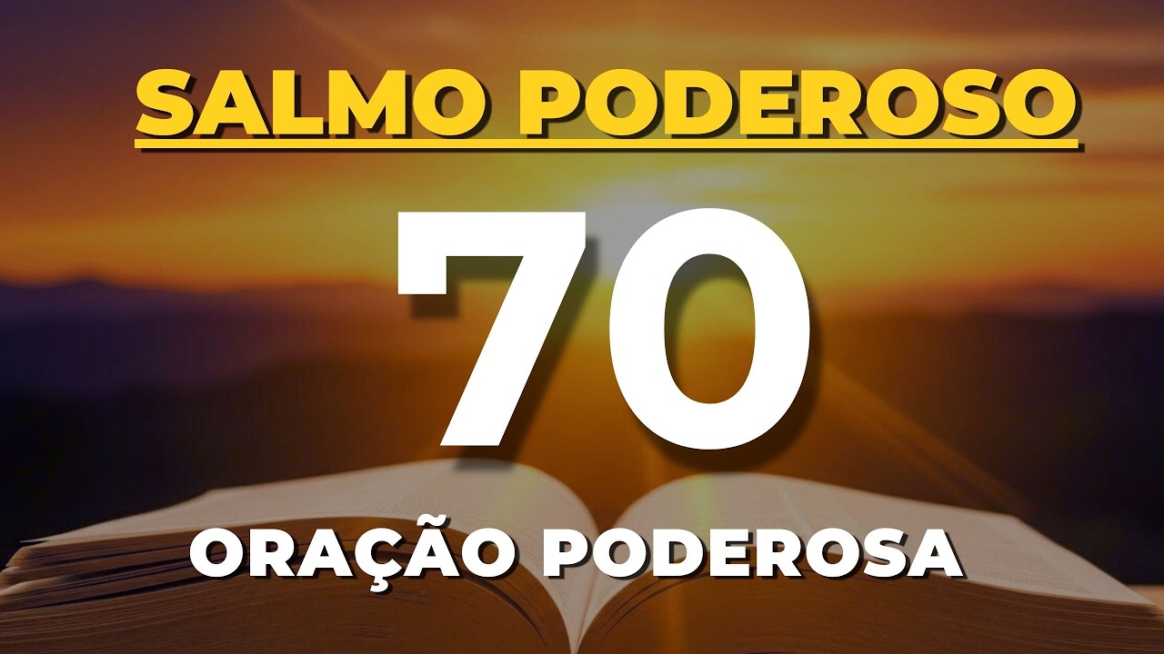 ORAÇÃO DA MANHÃ FORTE | Salmo 70 |  O Socorro de Deus Chega Hoje