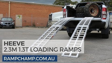 Heeve 2.3m x 1.3-Tonne Aluminium Curved Folding Heavy Duty Loading Ramps Review
