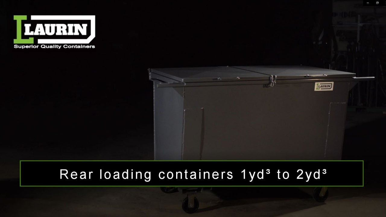 Laurin Containers: Rear loading containers 1yd³ to 2yd³