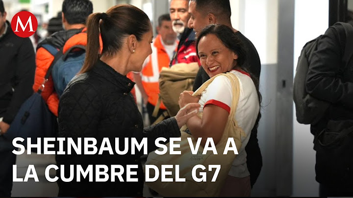 Sheinbaum travels to Canada to participate in the G7 Summit and meet with world leaders.