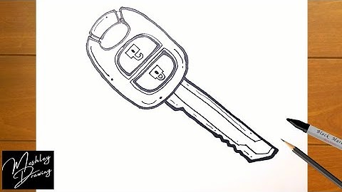 How to Draw a Car Key Step by Step
