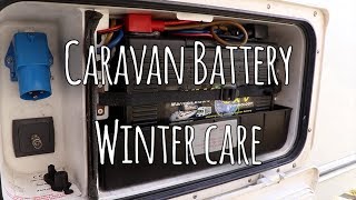 Caravan leisure batteries during winter