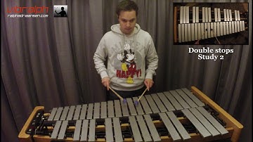 9 Reading studies Double stops - Fundamental Method for Mallets BOOK 1
