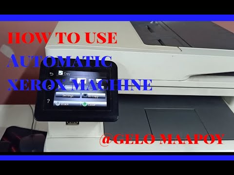 How to use Automatic xerox machine @gelomaapoy1374