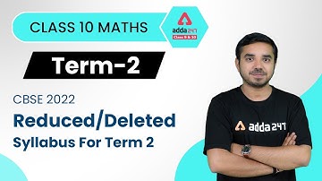 Class 10 Maths Term 2 Deleted Syllabus | Term 2 Syllabus Board 2023