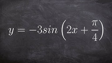 Find the Period Frequency Phase Shift and Amplitude of Sine