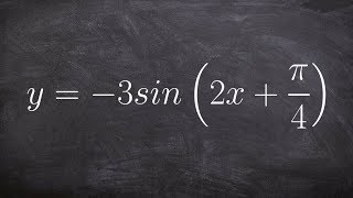Find the Period Frequency Phase Shift and Amplitude of Sine