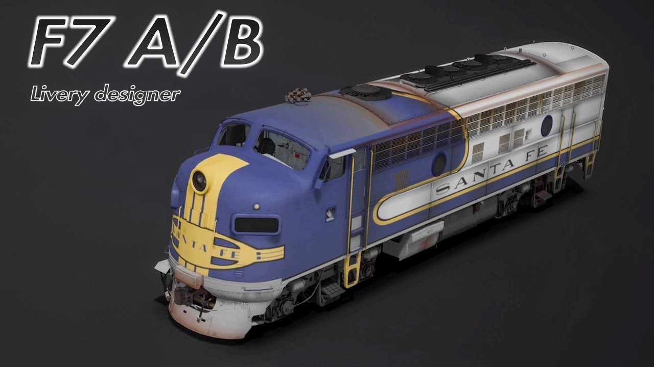 F7 A/ B (TSW2/ PS4) Santa Fe Blue Bonnet  on livery designer - Time Elapse