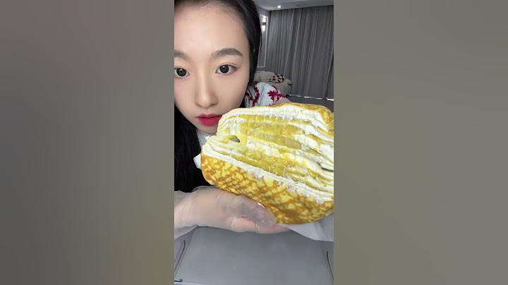 #张导演榴莲千层测评 这家也不错化了所有很软。放橱窗了
