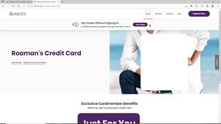 How to Login Roamans Credit Card? Roamans Credit Card Login Page for Online Payment