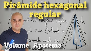 Volume da pirâmide hexagonal regular