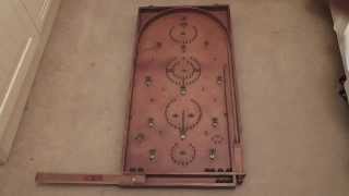 Vintage Bagatelle game, forerunner to pinball