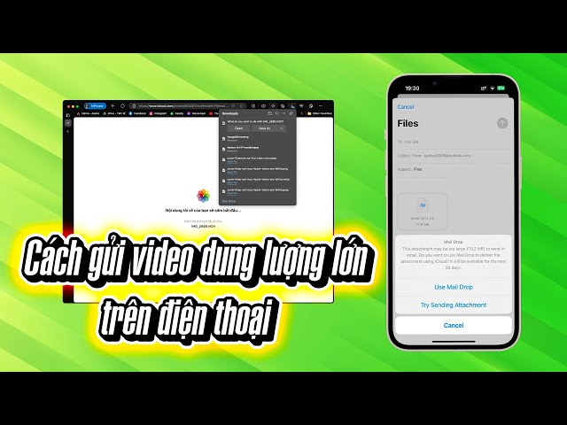 Hướng dẫn chia sẻ video dung lượng cao trên iOS và Android
