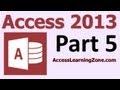 Microsoft Access 2013 Tutorial Level 1 Part 05 of 12 - Customer Table, Part 2