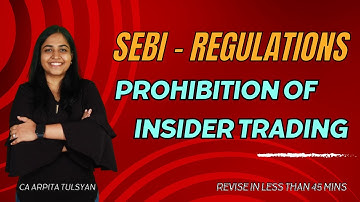 Overview of SEBI (Prohibition of Insider Trading) Regulations, 2015 | CA CS CMA | CA Arpita Tulsyan