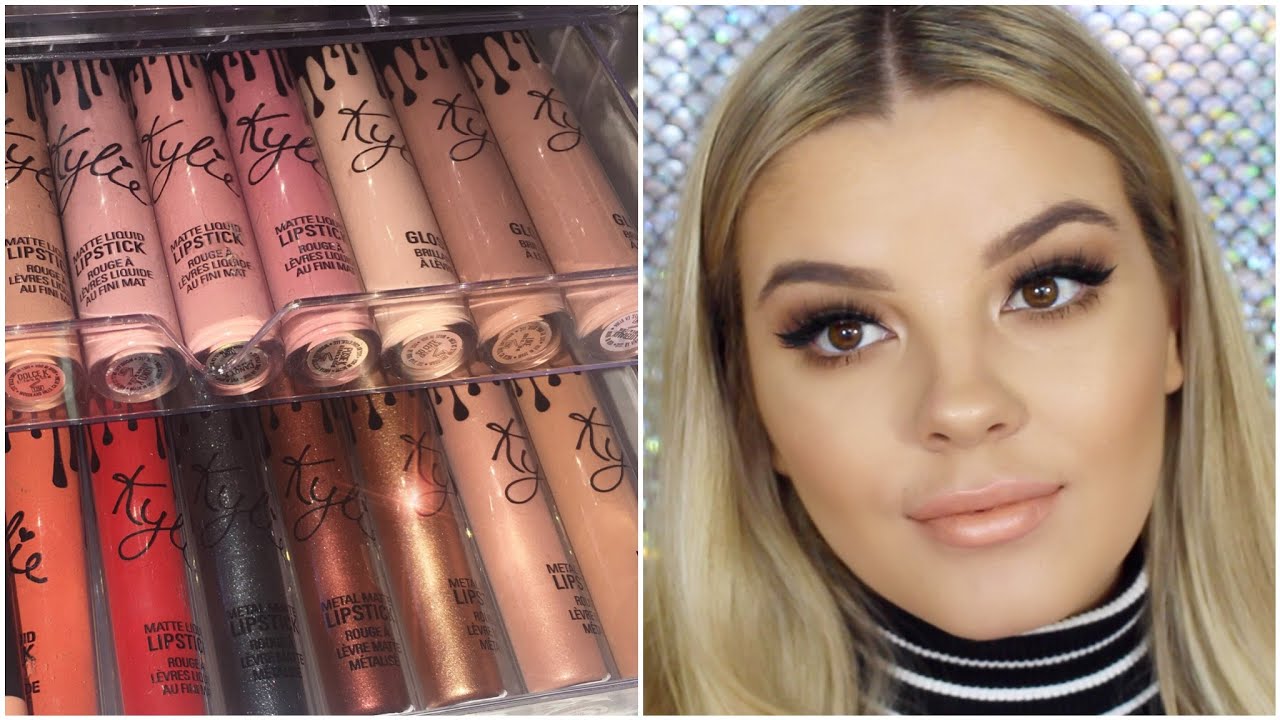 Kylie Jenner Lipkit Swatches Glosses Metals Exposed Jasmine