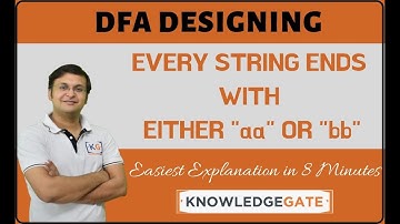 Every string must ends with either 