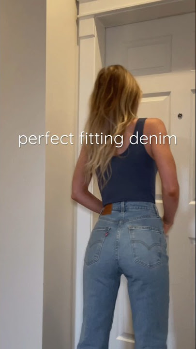 Perfect fitting denim 💙 #levis #denim #perfectjeans #jeans #tryon