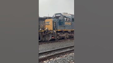 CSX W015 Welded Train Led By CSX 8540 SD50-3 Along With The YN2 10/11/25