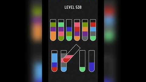 Water sort puzzle level 538