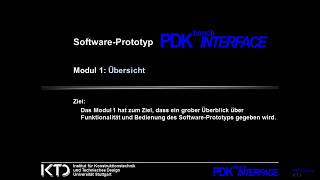 Pdkbench Softwaremodul 1 Übersicht