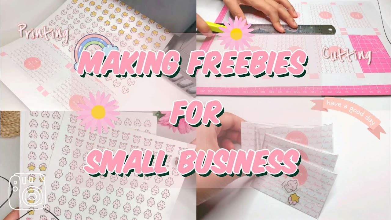 Making sticker freebies for small business