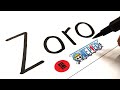 how to turn word ZORO into zoro one piece character