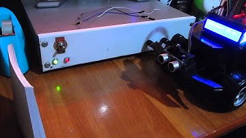 Arduino Mega 2560 Robot - first test - Ultrasonic sensor + buzzer