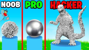 NOOB vs PRO vs HACKER In Foil Master | With Oggy And Jack | Rock Indian Gamer |