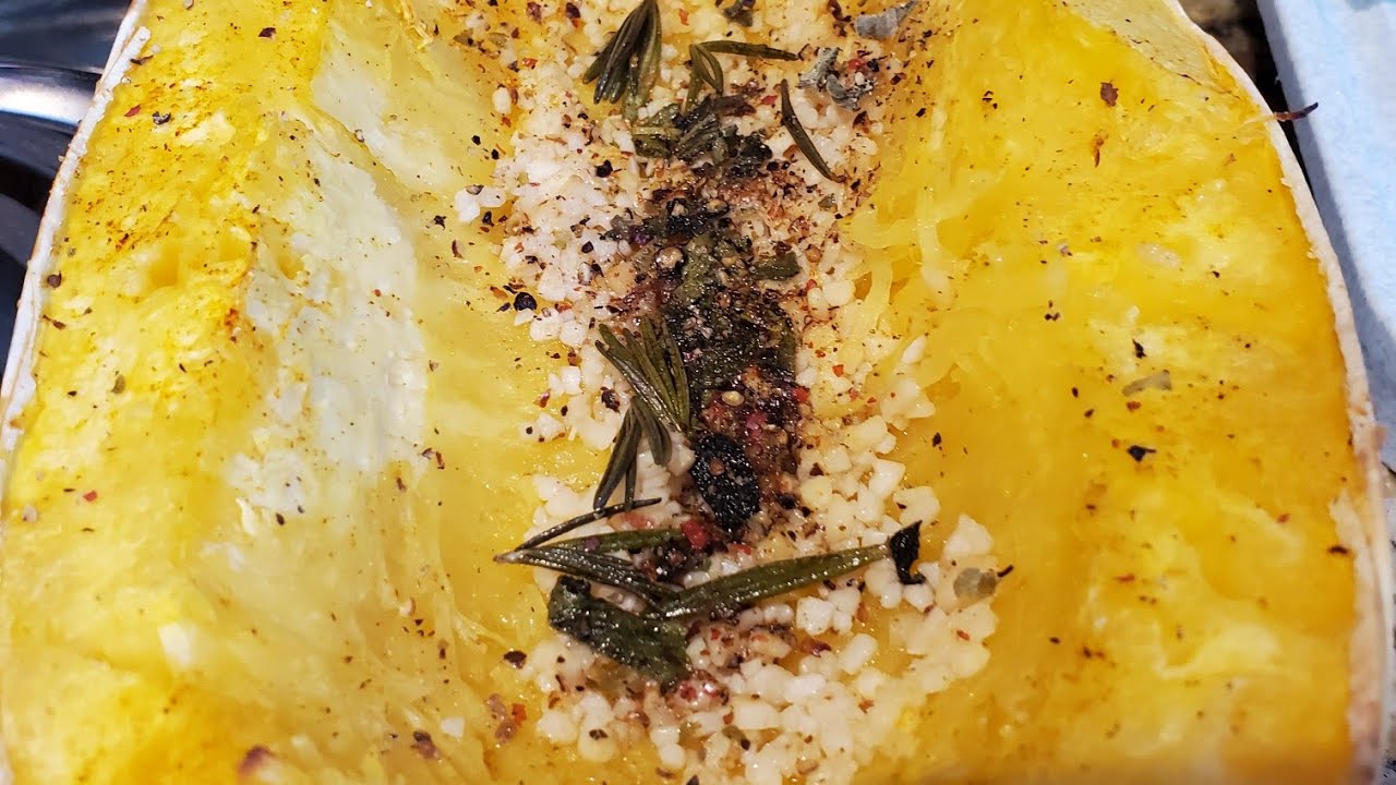 Spaghetti Squash, Knife & a lil Muscle Part 1 YouTube