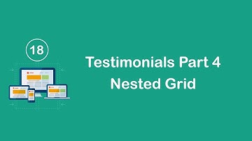 Responsive Design in Arabic #18 - Testimonials Part 4 - Nested Grid