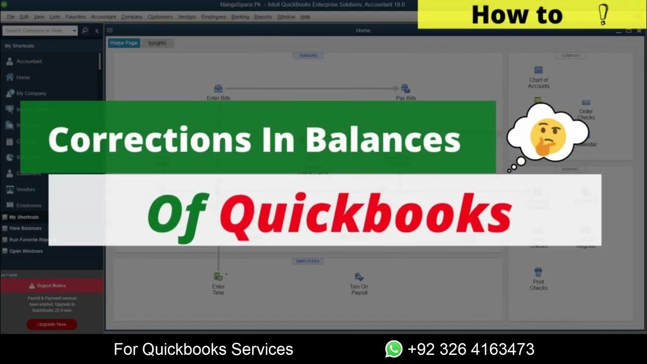 How to Make Correction In Customer Balances on QuickBooks Desktop YouTube