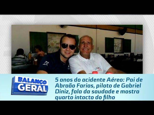 Pai de Abraão Farias, piloto de Gabriel Diniz, fala da saudade e mostra quarto intacto do filho
