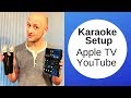 Karaoke setup using apple tv youtube unlimited